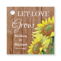 El girasol de la madera rústica deja que el amor c