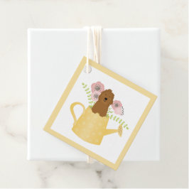 Etiquetas Para Recuerdos El Goldendoodle En El Agua Puede Amarillo