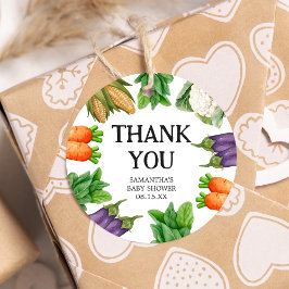 Etiquetas Para Recuerdos El mercado de los agricultores de la ronda de Baby