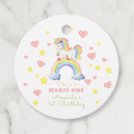 Etiquetas Para Recuerdos El primer cumpleaños del Unicorn Rainbow Magic