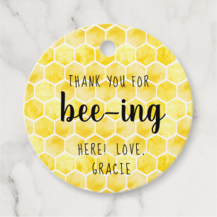 Etiquetas Para Recuerdos El tema de las abejas gracias por el bebe-ing aquí