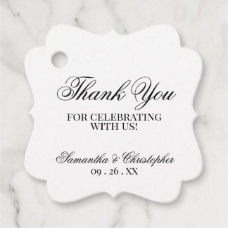 Etiquetas Para Recuerdos Elegancia Simple Gracias Boda