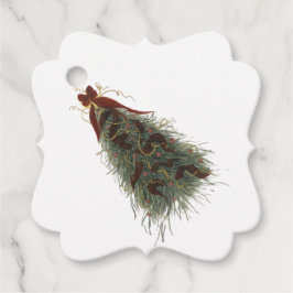 Etiquetas Para Recuerdos Elegant Christmas Tree Gift Tag