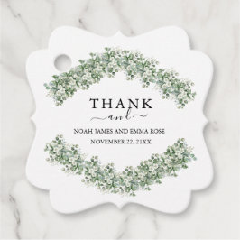 Etiquetas Para Recuerdos Elegant Eucalyptus Greenery Wedding Favor Tags