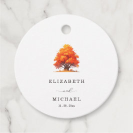 Etiquetas Para Recuerdos Elegant Fall Wedding Rustic Autumn Tree Wedding 