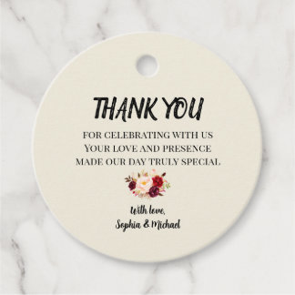 Etiquetas Para Recuerdos Elegant Floral