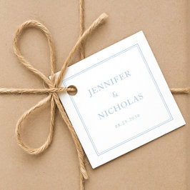 Etiquetas Para Recuerdos Elegant Formal Powder Blue Wedding