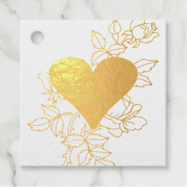 Etiquetas Para Recuerdos Elegant Heart Floral 