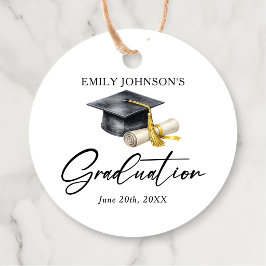 Etiquetas Para Recuerdos Elegant Minimal Minimalist Graduation