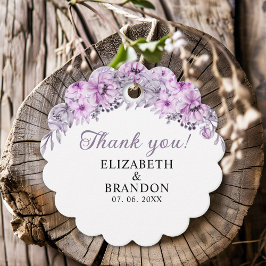 Etiquetas Para Recuerdos Elegant Purple Floral Decorations Wedding 