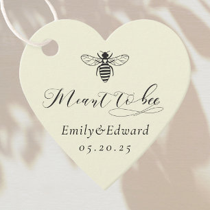 Etiquetas Para Recuerdos Elegante Amarillo Suave Destinado a Abeja Boda