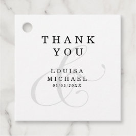 Etiquetas Para Recuerdos Elegante Ampersand Gracias Boda
