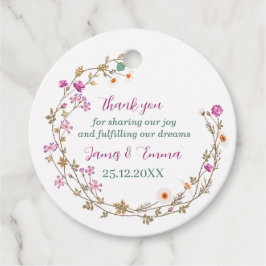 Etiquetas Para Recuerdos Elegante árbol verde deja matrimonio personalizado