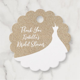 Etiquetas Para Recuerdos Elegante Beach Bridal Shower Gracias blanco