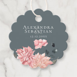 Etiquetas Para Recuerdos Elegante Boda acuarela floral