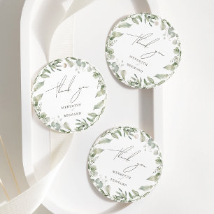 Etiquetas Para Recuerdos Elegante Boda Botánico Gracias