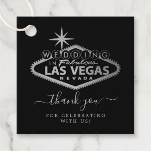 Etiquetas Para Recuerdos Elegante Boda de Destino de Las Vegas