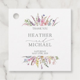 Etiquetas Para Recuerdos Elegante Boda de flores silvestres de moda
