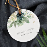 Etiquetas Para Recuerdos Elegante Boda de Foliage Dusky Blue Green<br><div class="desc">Si necesitas más personalización,  por favor,  no dudes en enviarme un mensaje a yellowfebstudio@gmail.com.</div>