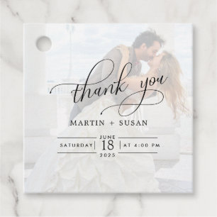 Etiquetas Para Recuerdos Elegante Boda de fotografía por efecto Faux Vellum