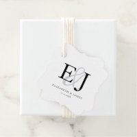 Elegante Boda de Monogramas y Ampersores Clásicos