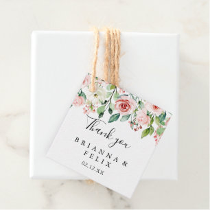 Etiquetas Para Recuerdos Elegante Boda floral de otoño