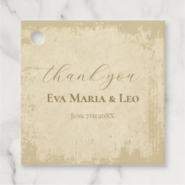 Etiquetas Para Recuerdos Elegante Boda Grunge Sin Blanco Gracias