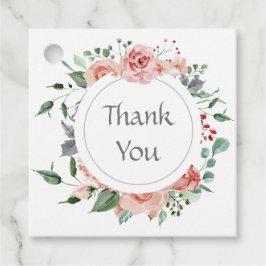 Etiquetas Para Recuerdos Elegante Boda Rosa Rosa Rojo Gracias