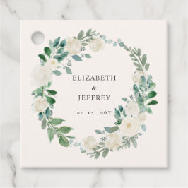 Etiquetas Para Recuerdos Elegante Boho Summer Spring Boda de flores de marf