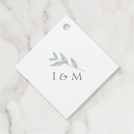 Etiquetas Para Recuerdos Elegante caligrafía Boda botánico