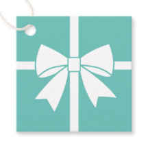 Elegante Cinta Blanca Bow Azul Verde azulado Baby 