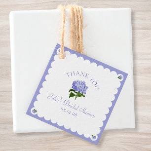 Etiquetas Para Recuerdos Elegante Clásica Ducha de Novia Hortensia Escalona