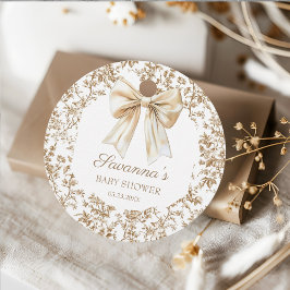 Etiquetas Para Recuerdos Elegante Coquette Bow Chinoiserie Gracias