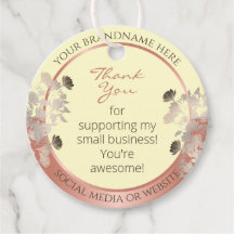 Elegante crema floral y Rosa de oro gracias