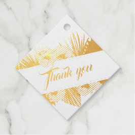 Etiquetas Para Recuerdos Elegante cuadrado floral seco pampas Grass Real