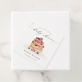 Etiquetas Para Recuerdos Elegante Cute Fruit Pancake Watercolor Baby Shower