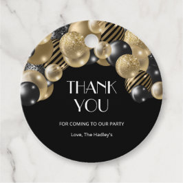 Etiquetas Para Recuerdos Elegante de oro Gracias