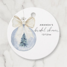 Etiquetas Para Recuerdos Elegante ducha de novia de invierno