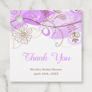 Etiquetas Para Recuerdos Elegante ducha de novias con toros florales en mor