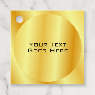 Etiquetas Para Recuerdos Elegante Faux Gold Metallic Look Añadir tu texto