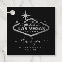 Etiquetas Para Recuerdos Elegante fiesta de cumpleaños de Las Vegas Gracias