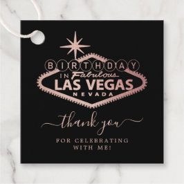 Etiquetas Para Recuerdos Elegante fiesta de cumpleaños de Las Vegas Gracias