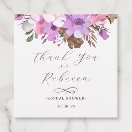 Etiquetas Para Recuerdos Elegante Floral Bridal Shower Gift