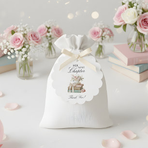 Etiquetas Para Recuerdos Elegante Floral Su Próximo Capítulo Despedida de S