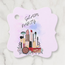 Etiquetas Para Recuerdos Elegante glamur de artista Rubor Girly Pink