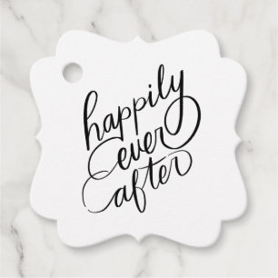 Etiquetas Para Recuerdos Elegante Grabación feliz siempre después de Boda
