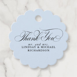 Etiquetas Para Recuerdos Elegante Gracias Dusty Blue Boda
