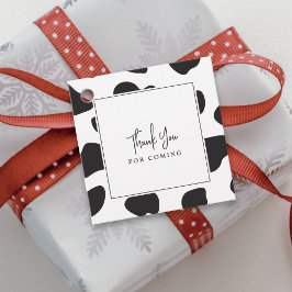 Etiquetas Para Recuerdos Elegante Gracias Por Venir Impresión De Vacas.