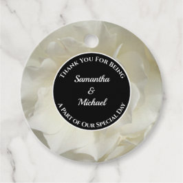 Etiquetas Para Recuerdos Elegante Invitado Gracias Boda De Foto De Rosa Bla