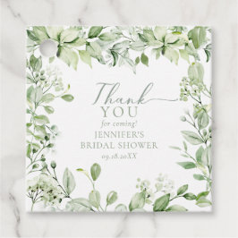 Etiquetas Para Recuerdos Elegante Moderno de Verde Doble Gracias